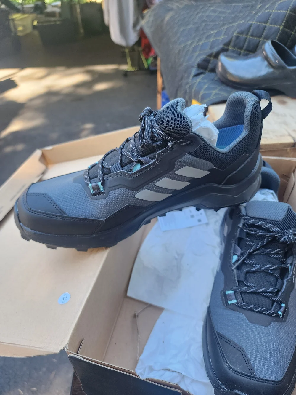 Adidas Outdoor Trail Shoes in Grey and Black